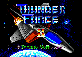 Thunder Force II Title Screen
